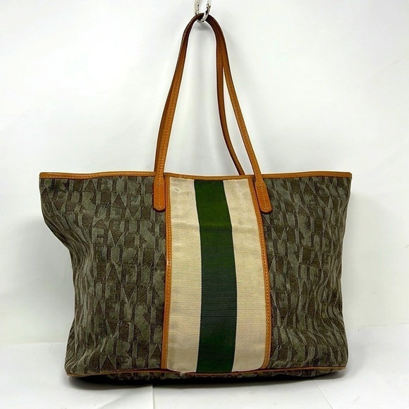 Furla Canvas Leather Large Tote Bag - Picture 1 of 11